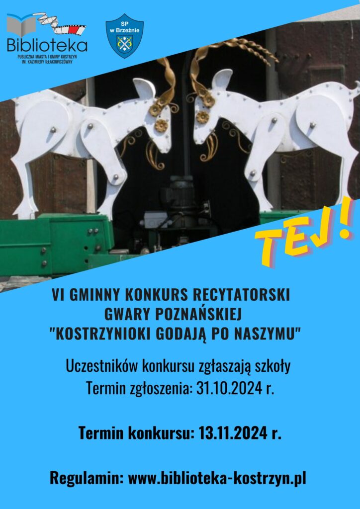 plakat konkursowy dot. gwary poznańskiej 