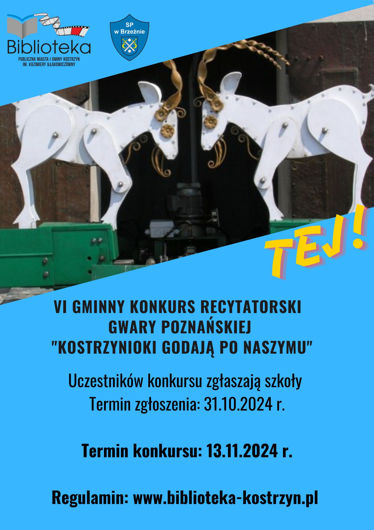 plakat konkursowy dot. gwary poznańskiej